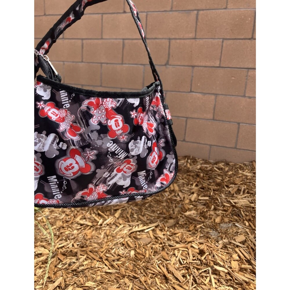 Disney Minnie Mouse Shoulder Bag Purse Black Red Global Design Concepts 2012